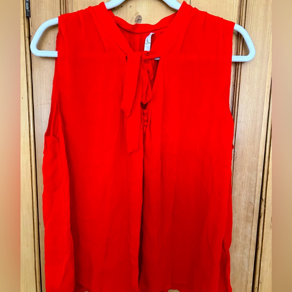 Joie bow sleevless blouse